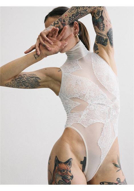 lace bodysuit donna bianco OH CARLA | OC-B002PIZ08